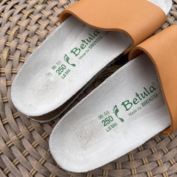 Betula by Birkenstock Tan Slide Sandals US 8 EU 39Women’s Comfort Shoes Brown - Picture 5 of 12